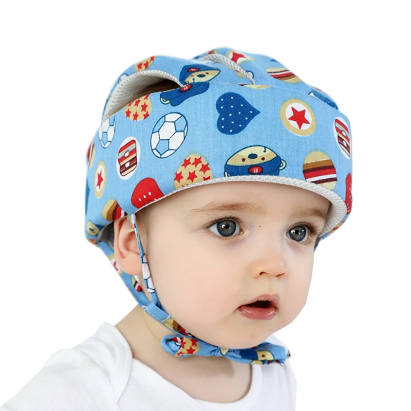 

New Baby Protective Helmet Boy Girls Safety Helmet Cotton Infant Protection Hats Babies Walking Running Anti Collision Cap