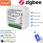 Tuya Smart Zigbee модуль автоматического включения света 12 Gang без нейтральный 2 Way Беспроводной Управление работает с Amazon Alexa Google 220-240V автоматизации