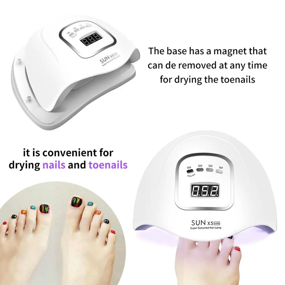 

Nail Lamp For Manicure UV LED Lamp For Drying Nails Nail Dryer Machine Gel Nail Polish Auto Sensing Nail Tools LCD Display