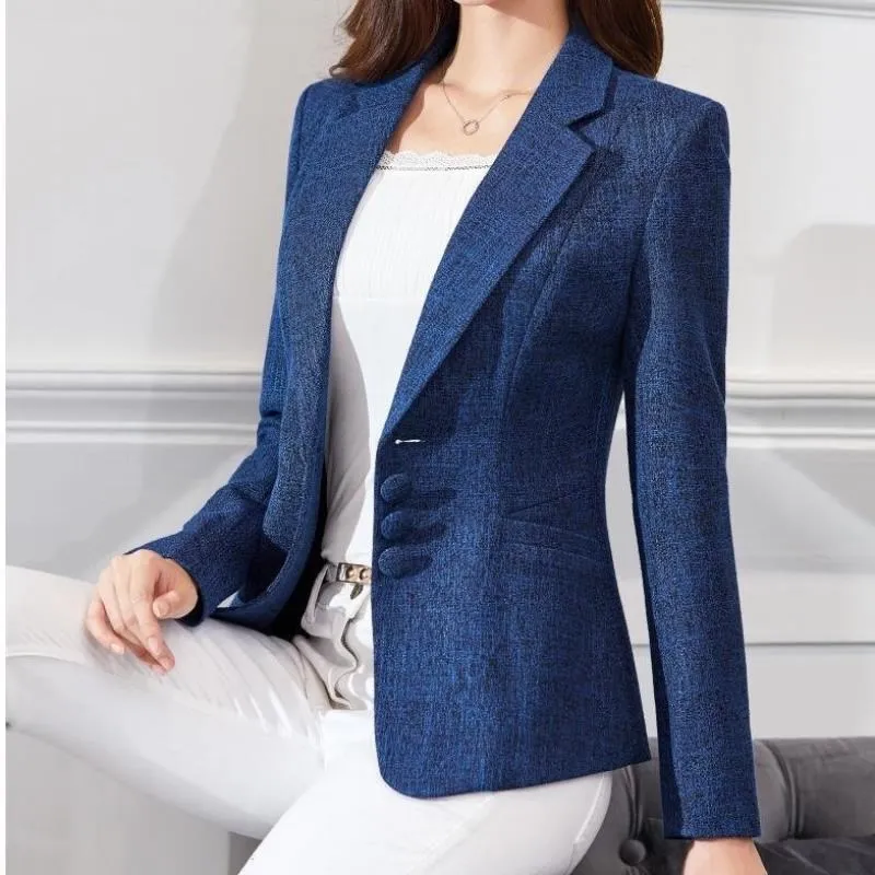 Сезона весна-осень винно-Красного цвета размера плюс 6XL женские деловые костюмы 3