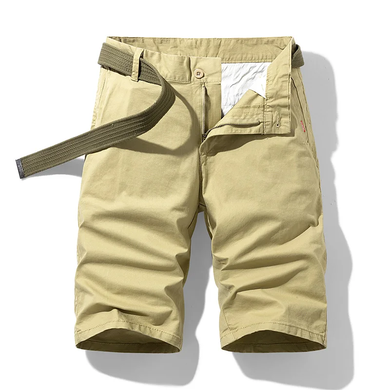 

Pure Cotton Summer Mens Cargo Shorts Boys Casual Pocket Streetwear Plus Size Male Long Bermuda Shorts Blue Green Z093