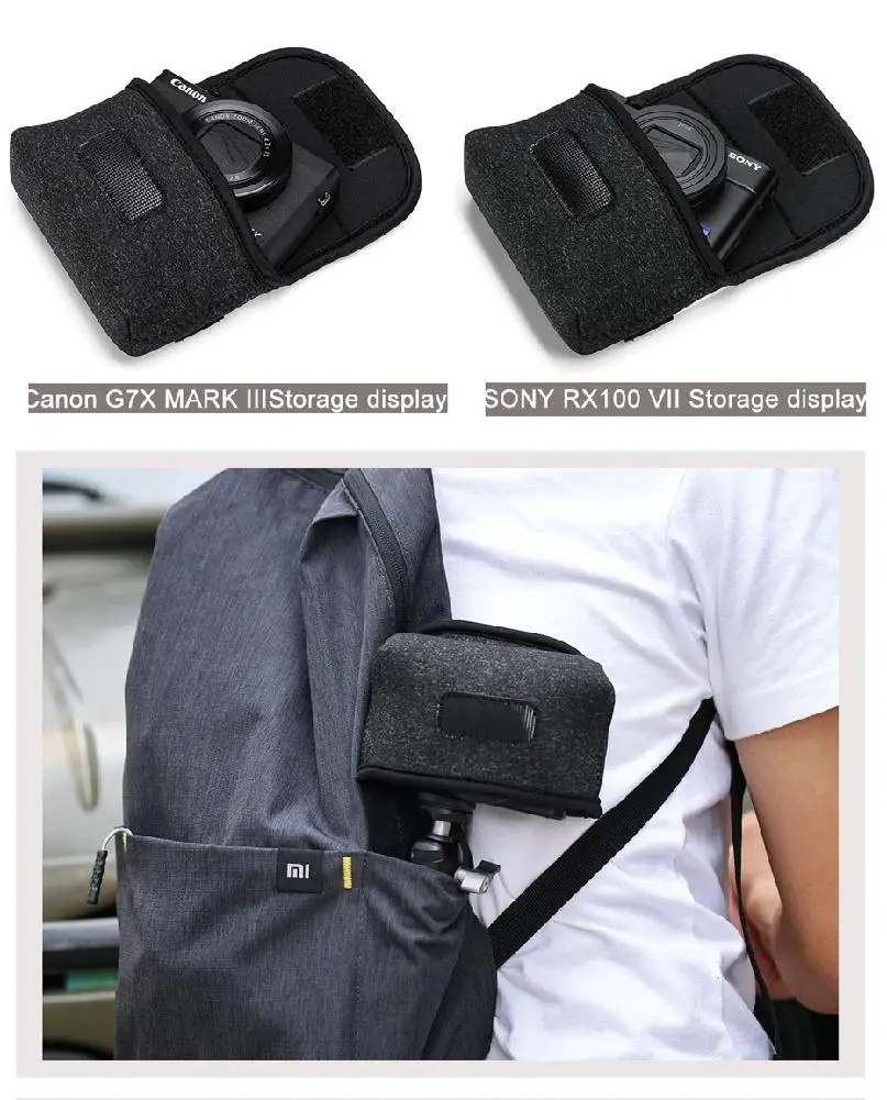Carry Case Bag for Vlog CameraSony RX100 VII Canon G7X Mark III Mirrowless SLR Camera Accessories | Электроника