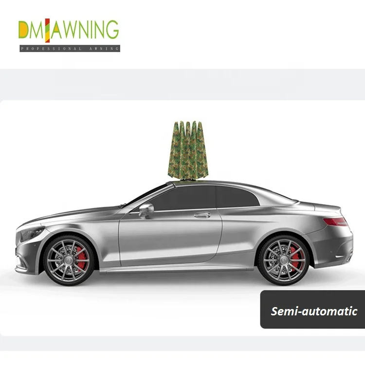 

Roof Top Car Umbrella Shade Side:4x2.1M By Manual Only DM-CU001