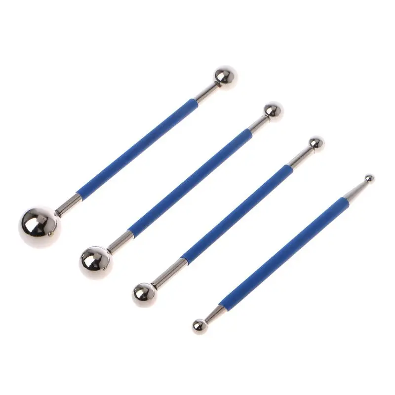 

4PCS/SET 4PCS/SET Dual Stainless Steel Pressed Ball Tile Grout Glue Gaps Repairing Stick Porcelain Floor Grouting Scraping Tools