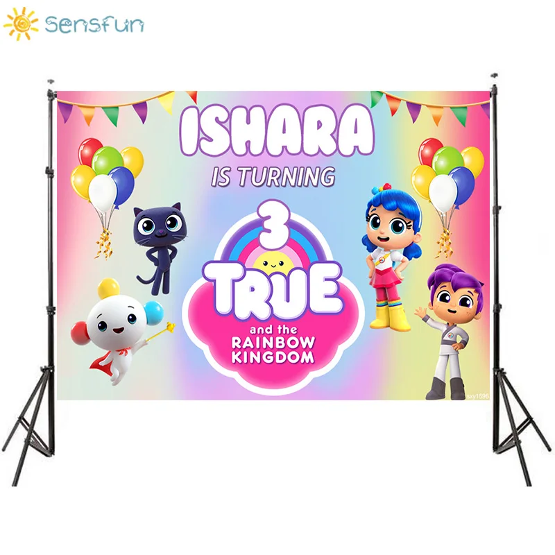 Sensfun мультфильм истинное и Радужное Королевство фотография Фон девушка день