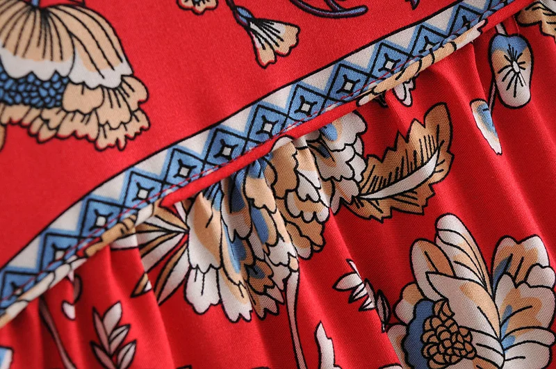 Платье женское в богемном стиле винтажное шикарное пляжное макси из