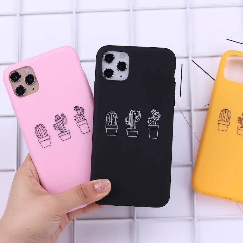 Мягкий силиконовый чехол для iPhone 12 11 Pro X XS XR Max 7 8 7Plus 8Plus 6S SE|Бамперы| |