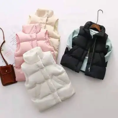 Детская жилетка на осень и зиму для детей 4 9 лет новая теплая Модная плотная