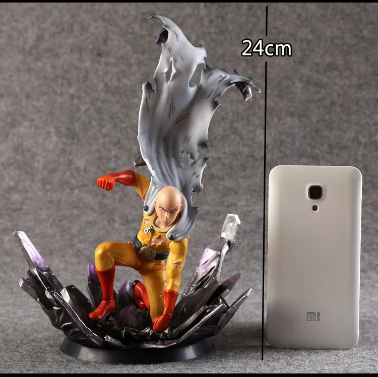 

Аниме 25 см Сайтама ONE PUNCH MAN Статуэтка из ПВХ Фигурки коллекционные игрушки