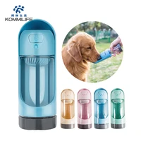 kommilife 300ml portable dog water dispenser dog water bottle with filter pet drinking bowl for dogs outdoor pet drinking bottle