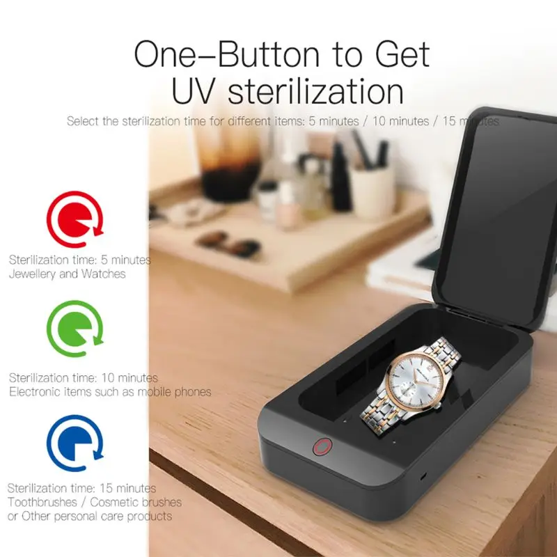 

Multifunctional usb UV fast Sterilize Antivirus Disinfection box for mask phone 95AD