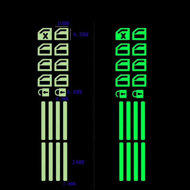 Светящиеся наклейки для кнопки подъема автомобильных дверей и окон hyundai accent solaris