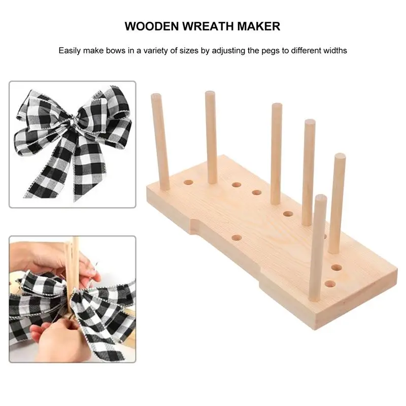 

2021 Bow Maker Wooden Wreath Bowing Making Tool Party DIY Kinds Of Bow Maker For Ribbon Crafts Party Wedding Decoration