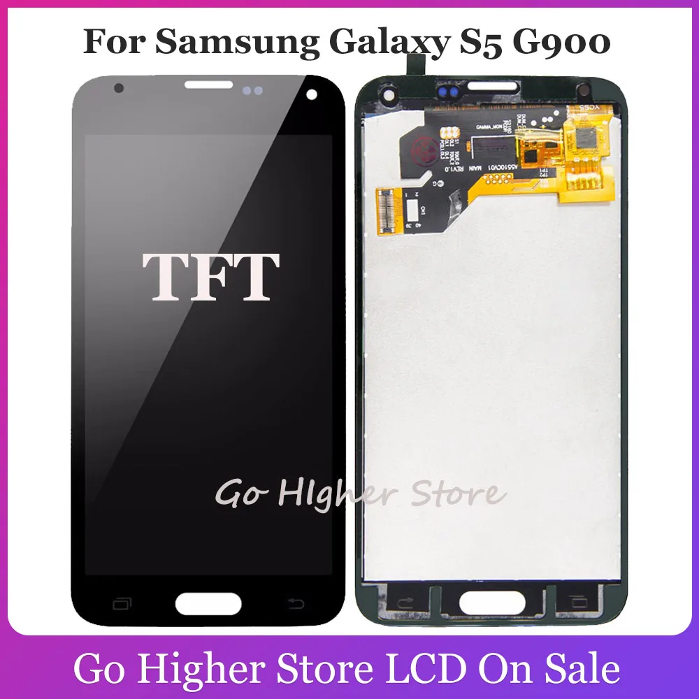 ЖК дисплей для Samsung Galaxy S5 экран G900 G900A G900MD G900V SM G900F I9600 с сенсорным экраном и