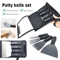 4pcsset putty knife set 1 5 2 5 3 4 stainless steel putty knife paint putty knife scraper blade putty knife with tool bag