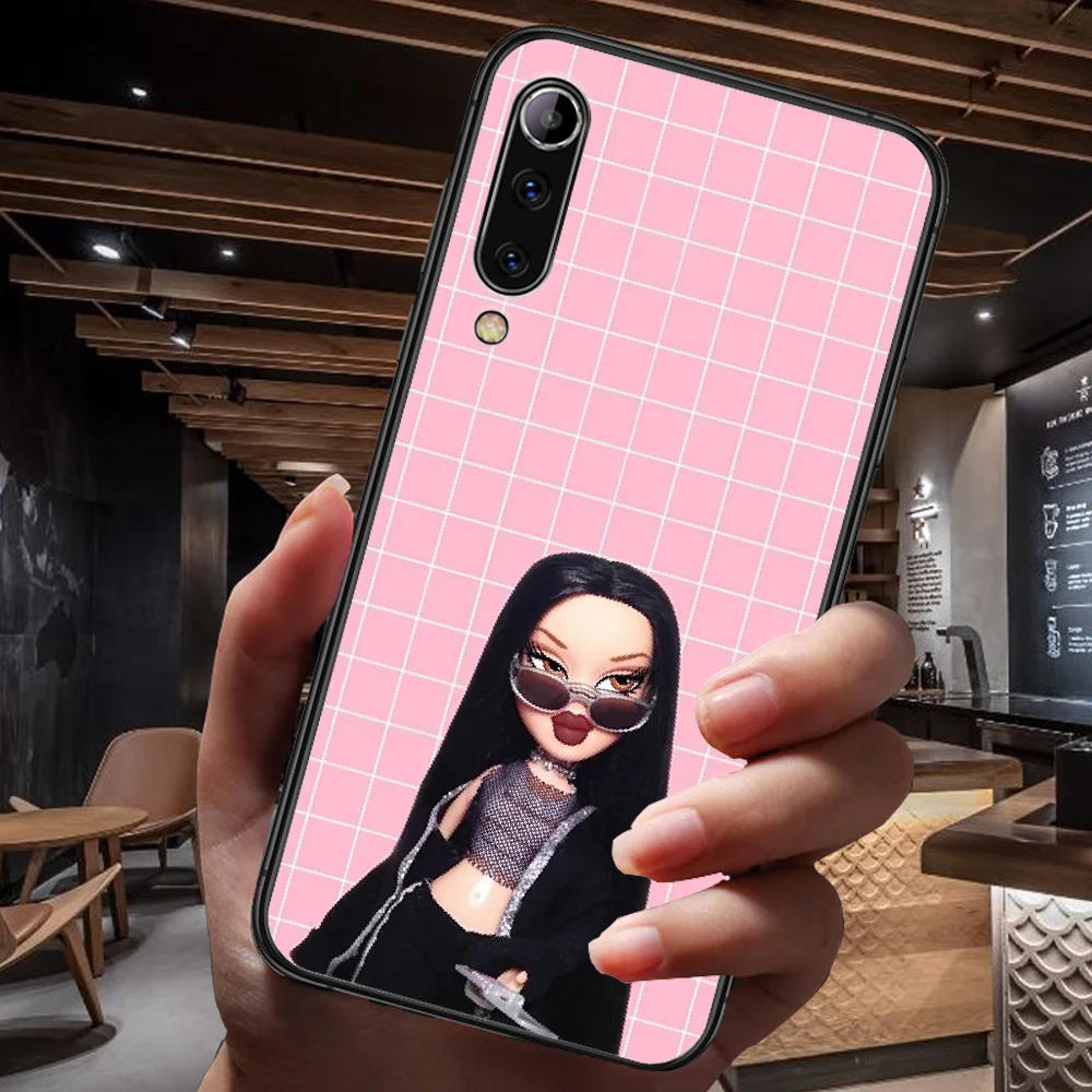 

Fashion Brand Doll Bratz Phone Case For Xiaomi Mi Note 10 A3 9 MAX 3 A2 8 9 Lite Pro Ultra black Funda Tpu Hoesjes Silicone Back