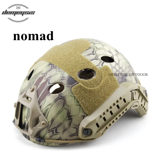 nomad Открытый военный страйкбол шлем защитный Wargame Combat CS тактический шлем для стрельбы Пейнтбол Охота Сафет шлем - Цвет: nomad