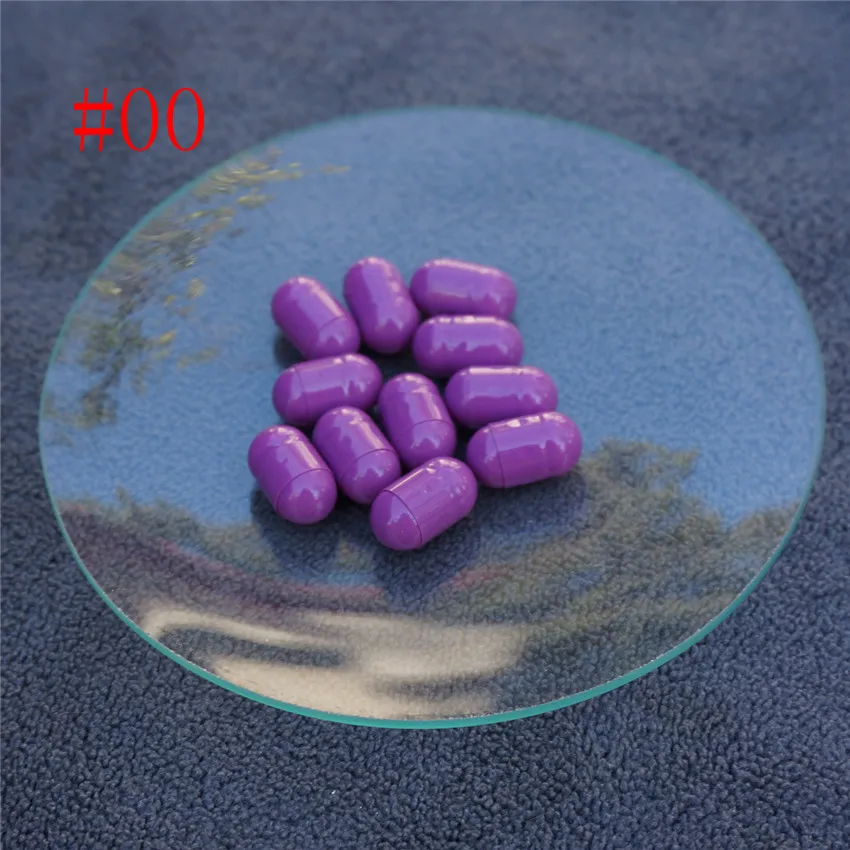 

1000/5000pcs 00# Stout Fatty Purple Hard Gelatin Capsules, Empty Portable Hollow Gelatin Capsules ,Joined or Separated Capsules
