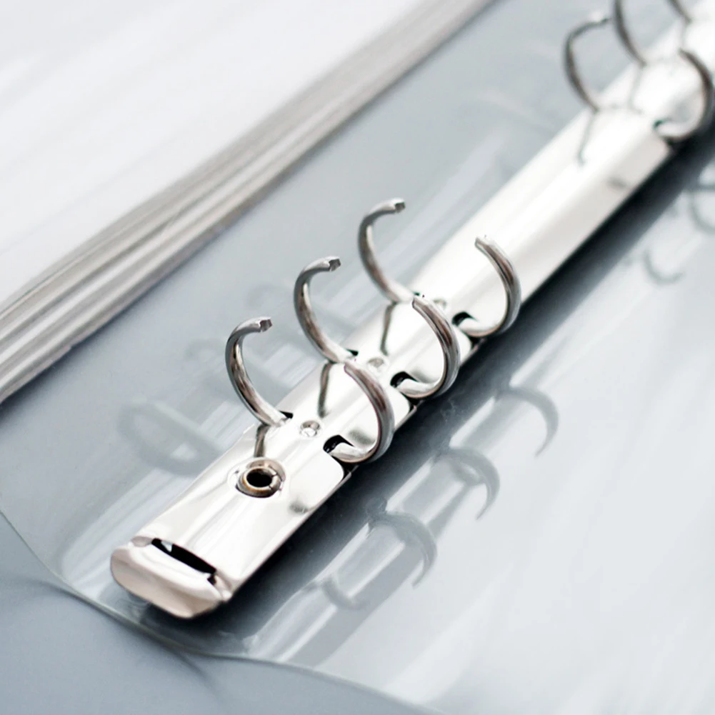 Пластиковая папка для файлов с зажимом прозрачный цветной блокнот формата A5/A6/A7