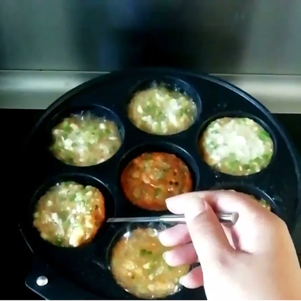 7 отверстий антипригарное выпечка алюминиевый Кухня &quotсделай сам&quot для яиц