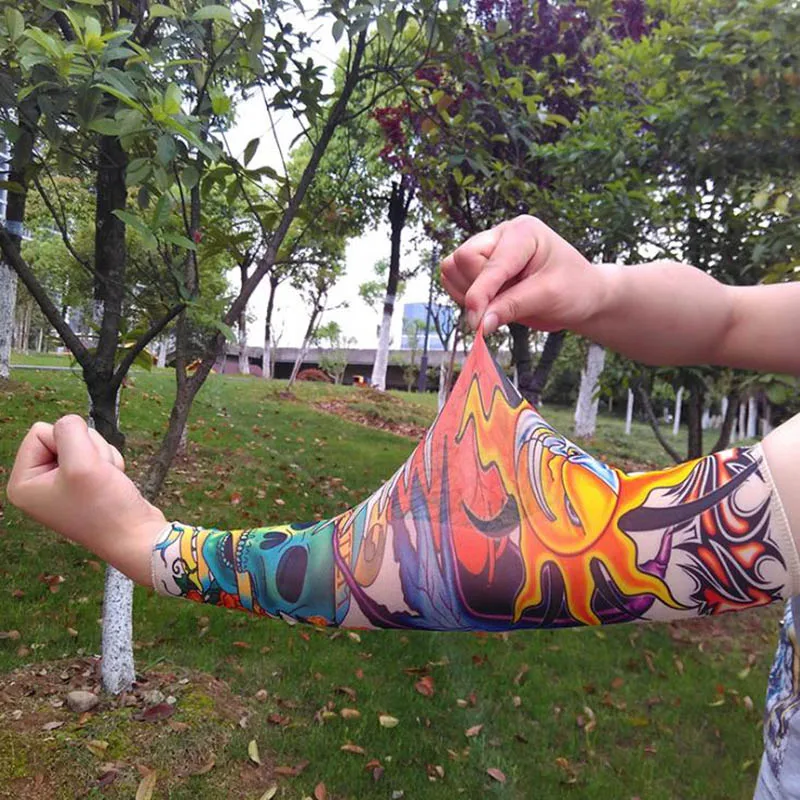 Calymel анти-солнце мода унисекс 1 пара татуировки на руку ногу рукава высокие