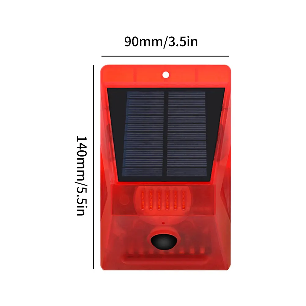 

Solar Alarm Lamp Solar Warning Light LED Outdoor Motion Sensor Lamp With N911C Remote Control For Home Yard OutdoorStrobe Signal