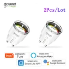 Умная Wi-Fi-розетка Gosund, 10 А16 А, 2 шт., вилка европейского стандарта с монитором питания, дистанционное Голосовое управление, работает с приложением Alexa Google Home Tuya