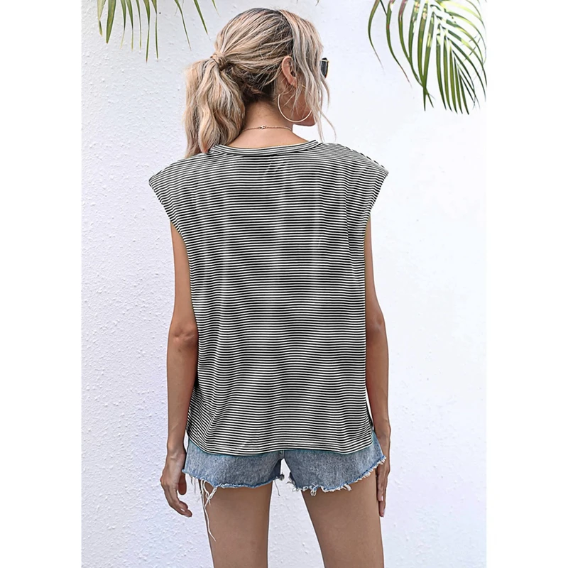 2 шт. свободные майки летний топ без рукавов женская футболка Базовая Трикотажная