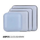 40 шт. квадратные тяжелые утолщенные мебельные ползунки для ножек нескользящие накладки напольные коврик для защиты пола Нескользящие