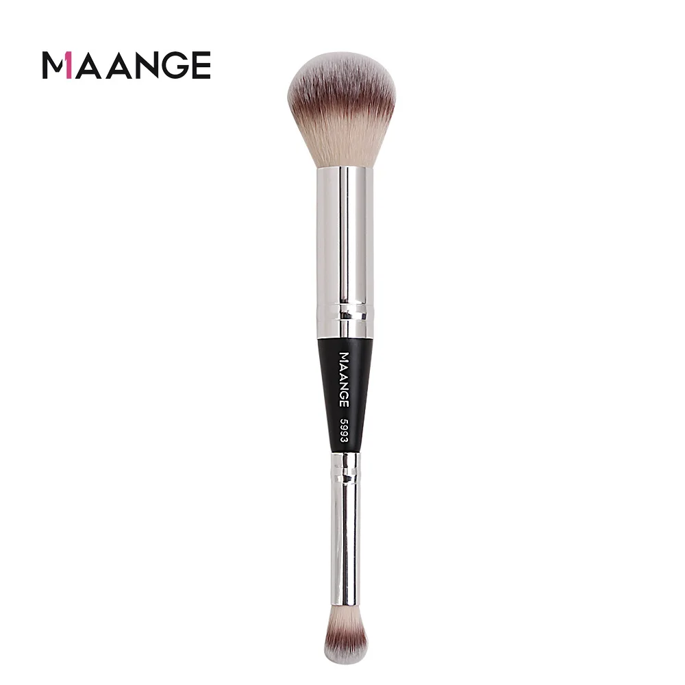 

2 In 1 Double-sided Cosmetic Brush Foundation Blush Powder Concealer Blending Make Up Brush Soft Facial Beauty Cosmetic Tools