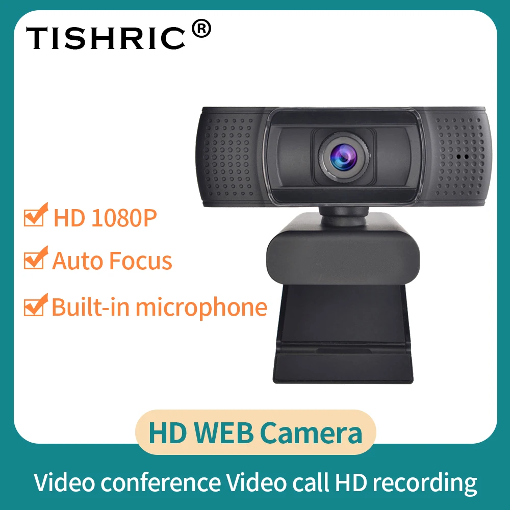 

TISHRIC Ashu H601 200W Pixel High-definition Webcam 1080P USB Web HD Camera For Live Online Teach And Meet Built-in Microphone