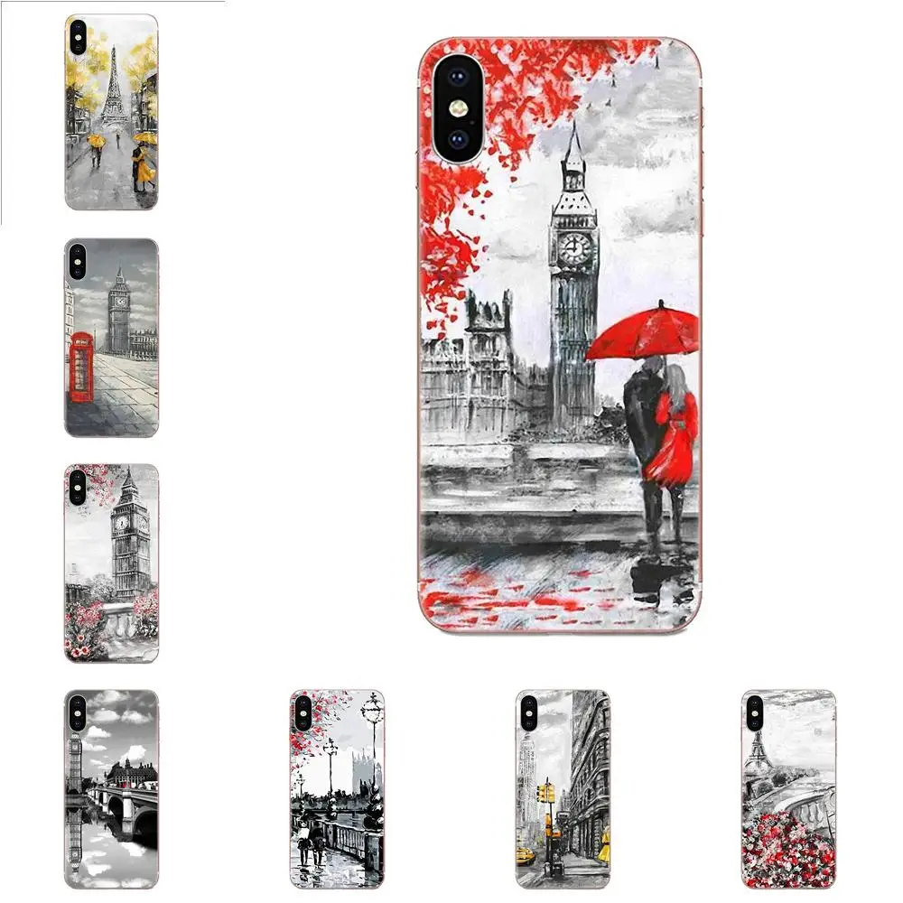Лондон Париж Нью Йорк Lover Осенний клен для htc Desire 530 626 628 630 816 820 830 один A9 M7 M8 M9 M10 E9 U11