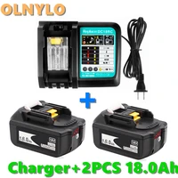 2021 bl1860 rechargeable battery 18 v 18000mah lithium ion for makita 18v battery 6ah bl1840 bl1850 bl1830 bl1860b lxt400