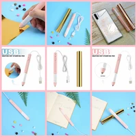 0 81 52 52 50 35mm heat foil pen calligraphy tip slim handle with heat resistant grip used on paper leather plastic card