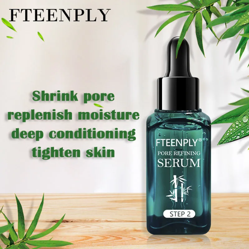 

FTEENPLY Shrink Pores Face Serum Blackhead Acne Removal Treatment Deep Cleaning Hydrating Smoothing Oil Control Facial Skin Care