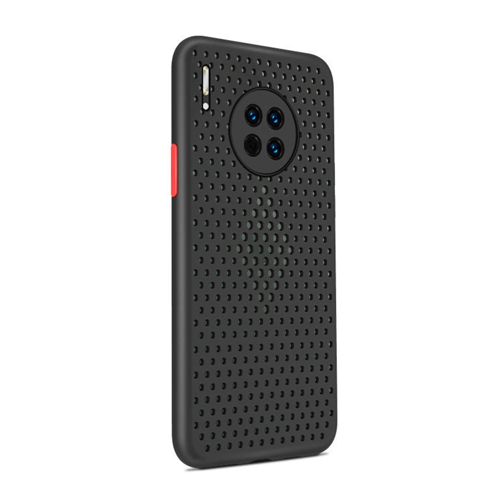 Дышащий чехол с отводом тепла для телефона Huawei P40 30 Pro Mate Lite Nova 5i 6 Honor V30 9A мягкие