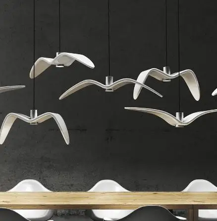 

Nordic Seagull Lamp Nordic design pendant lamp chandelier Birds Lustre Suspension Luminaire Light