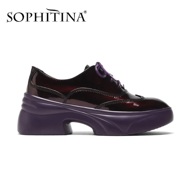 SOPHITINA/модная дизайнерская обувь на плоской подошве удобная женская для отдыха