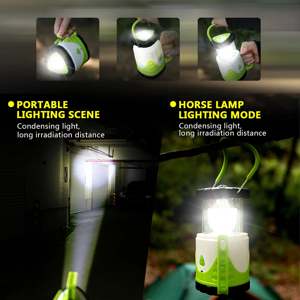 Суперъяркий светодиодный фонарик для кемпинга 8000 Люмен с USB зарядкой|Портативные