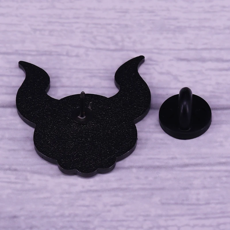 Сатанический якорь саббатическая голова козы Череп рог эмалированная булавка