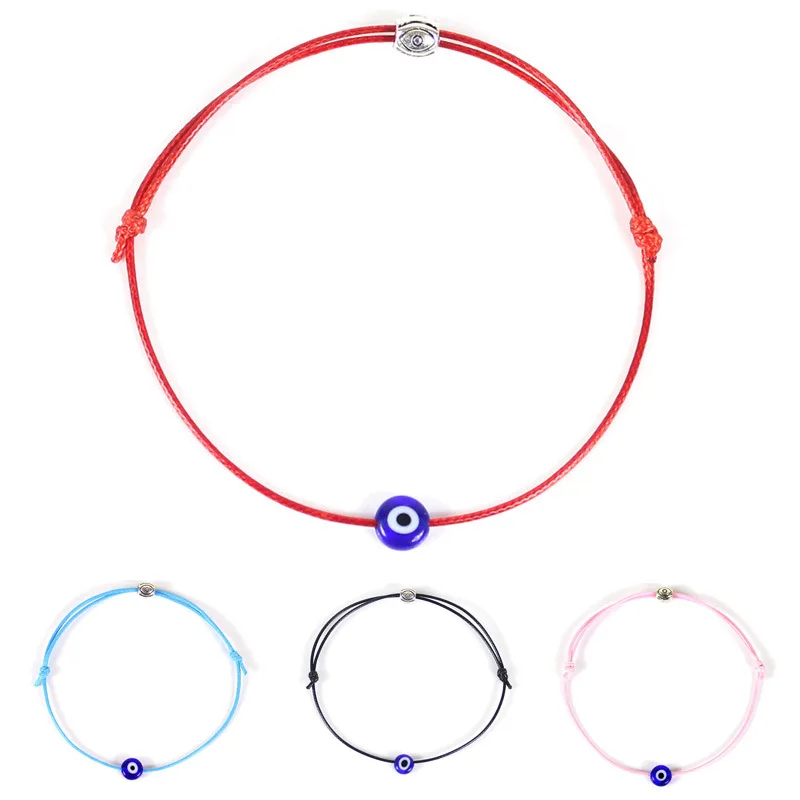 BTWGL новый красный веревочный браслет синий глаз плетеный дьявол пара ювелирных