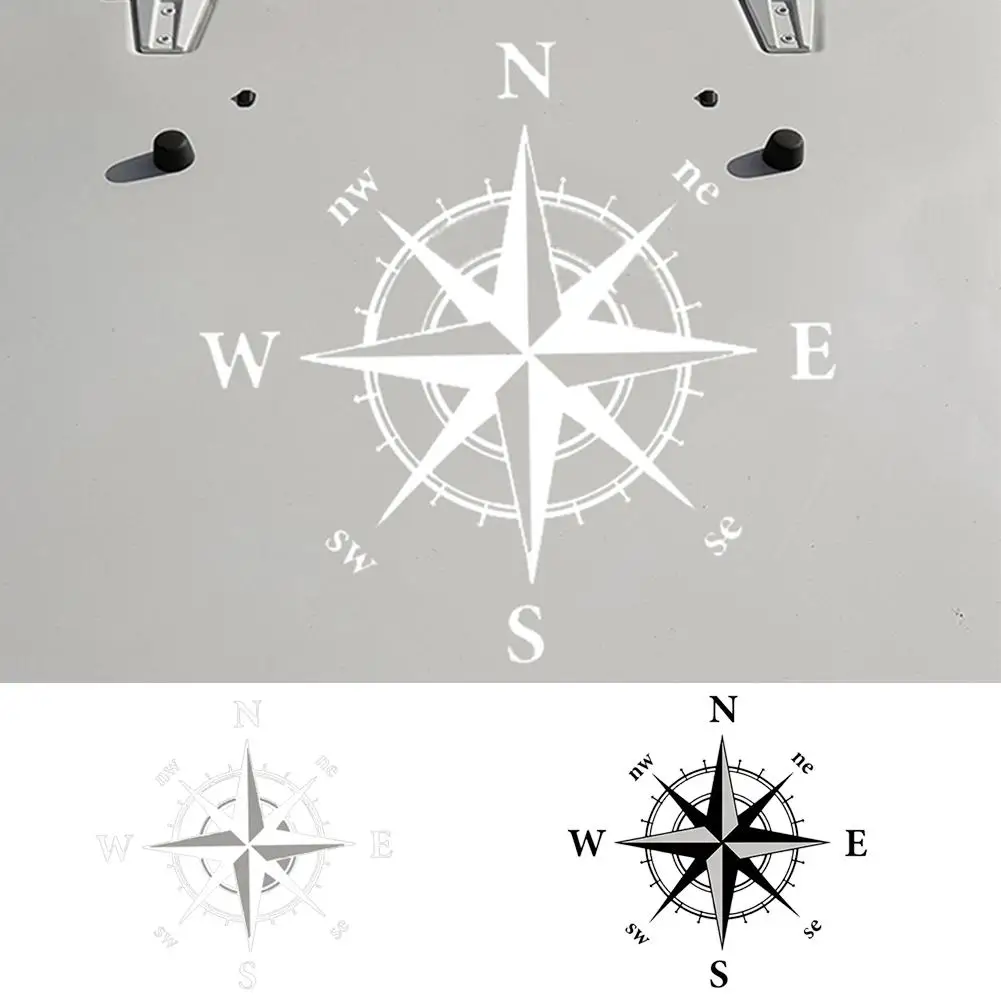 Модные автомобильные наклейки с компасом и горами художественные узоры