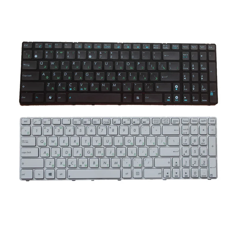 

Russian Laptop Keyboard for Asus K52 K52F K52DE K52D K52JB K52JC K52JE K52J K52JR K52N A72 A72D A72F A72J N50 N50V with frame