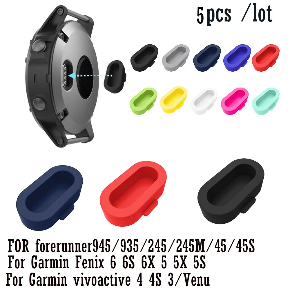 

Silicone Dustproof Protective Plugs Caps For Garmin Fenix 5x 5 5s 6 Plus Forerunner 935 945 Instinct Quatix 5 Anti-Scratch&Dust