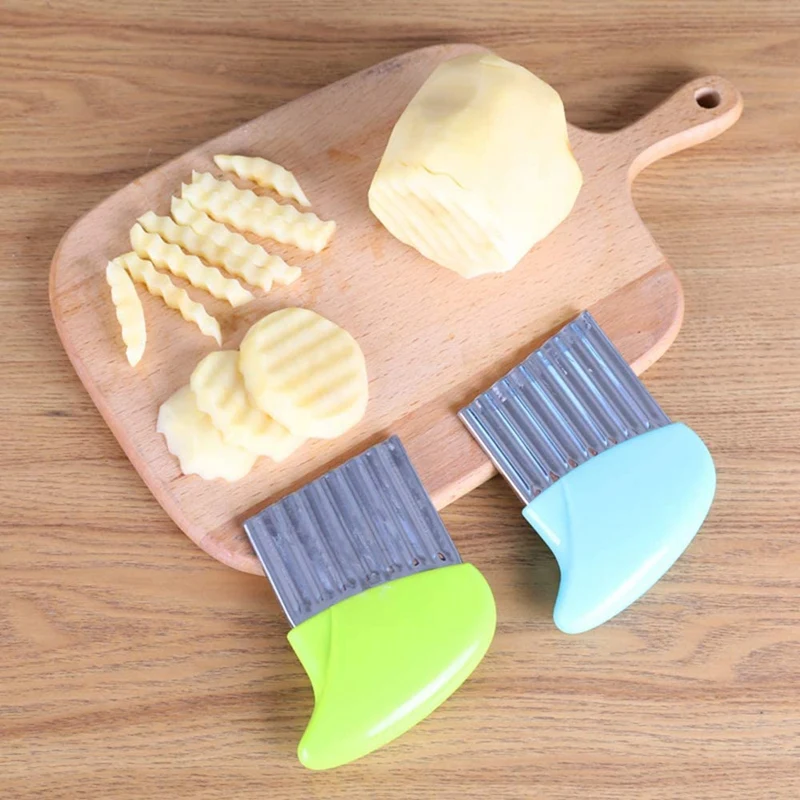 Лидер продаж волновой резак из нержавеющей стали для картофеля чипсов овощей