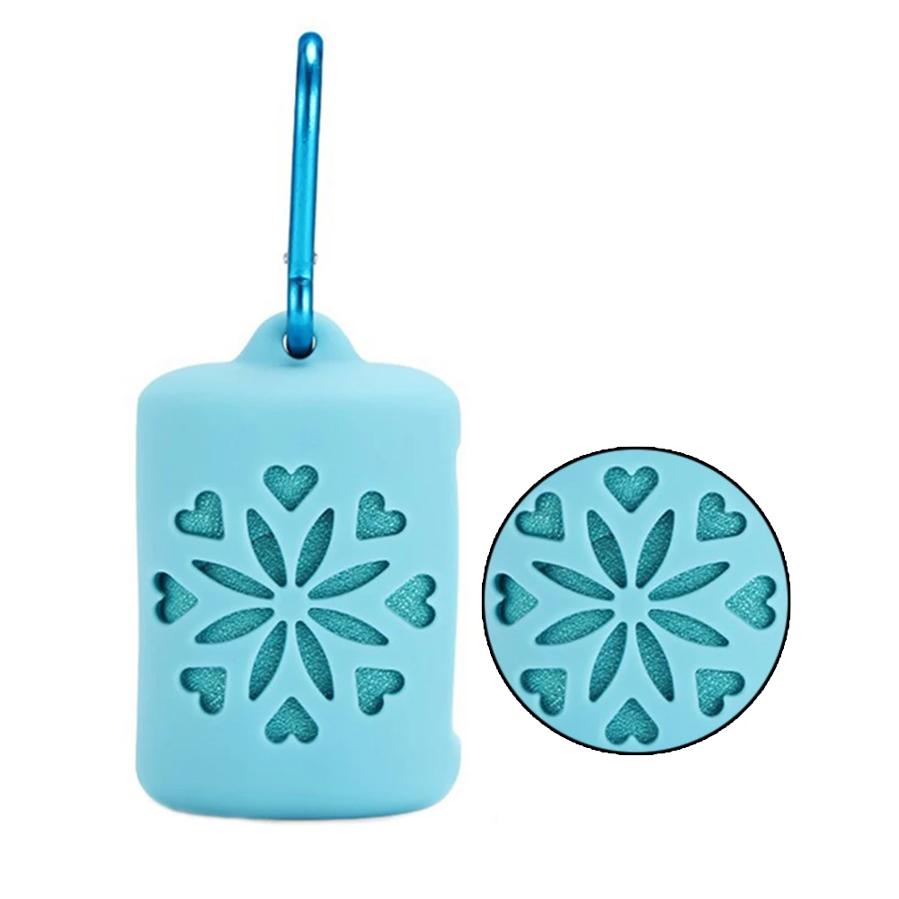 Портативное на свежем воздухе путешествия спорт полотенце с чехлом Мини Мягкая