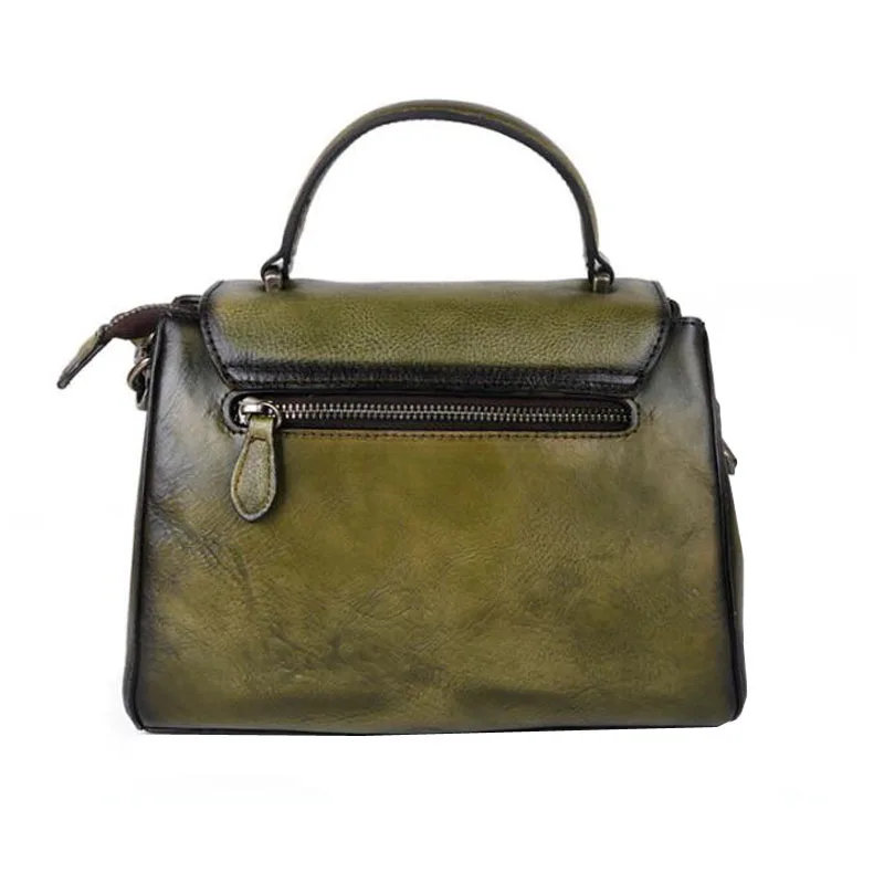 

New Real Cowhide Women Bag 2020 new first layer cowhide fashion all-match retro one-shoulder portable messenger small square bag