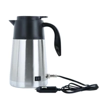 1300ml 12v24v car electric kettle stainless steel in car travel trip coffee tea heated mug car hot water heater for car truck