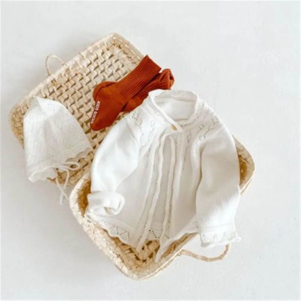 Свитера для маленьких девочек кардиган Хлопковый вязаный малышей свитер пальто