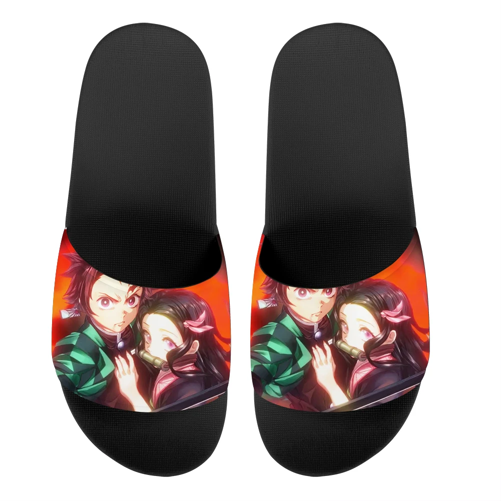 

Сандалии на среднем каблуке для мужчин и женщин, шлепанцы с мультяшным рисунком, пляжная обувь для купания, летние Тапочки